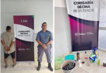 Aprehendido en flagrancia dentro de una vivienda